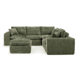 Sectional Sofa With Moveable Ottoman