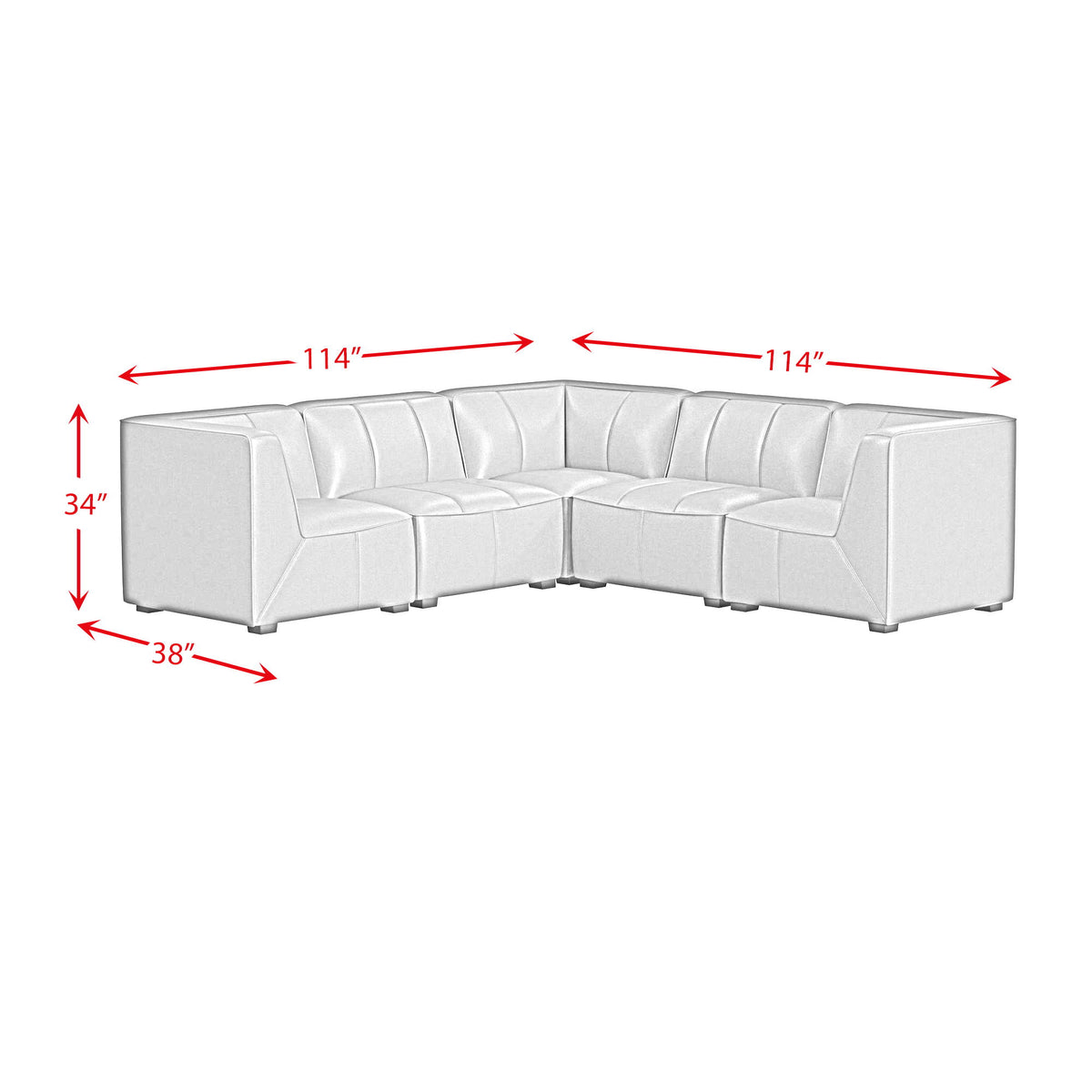 Blake - 5 Piece Modular Sectional