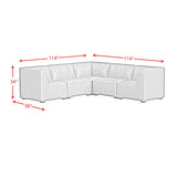 Blake - Modular 6 Piece Living Room Set - Pebble Tan