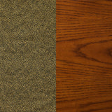 Upholstered Game Chair & Casters - Brown