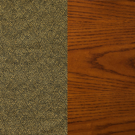 Upholstered Game Chair & Casters - Brown