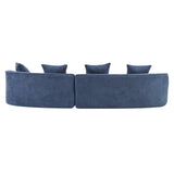 Elegant Curved Sectional Sofa With Full Foam Comfort