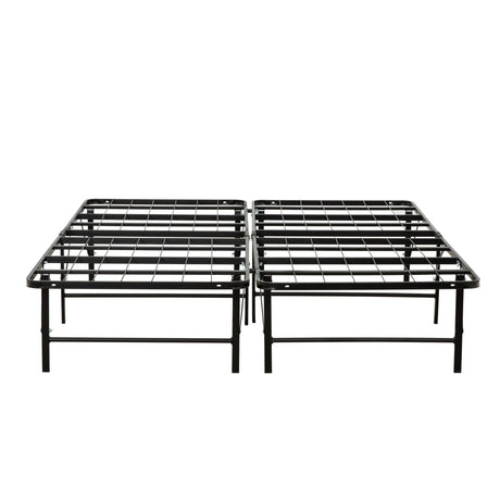 California King Size Bed Base, Mattress Foundation Bed Frame, Bedroom Furniture - Black