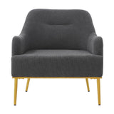 Modern Elegance Accent Chair With Curved Backrest