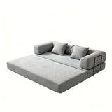 Convertible Sleeper Sofa Bed, 3 Seater Fold Out Couch With Mattress