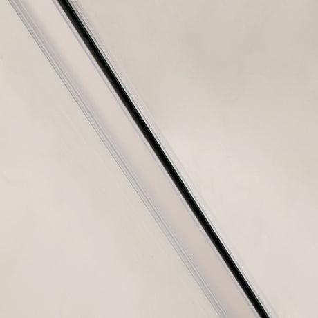 Single Sliding Bypass Shower Door, Tempered Glass Enclosure