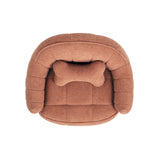 Louie - Dog Sofa Bed With Bone Pillow - Orange