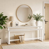Amanda - 72" Rectangle Wood Console Table - White