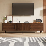 TV Stand With 2 Drawers, Media Console Table - Walnut