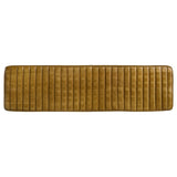 Tufted Cushion Side Bench With Tapered Legs