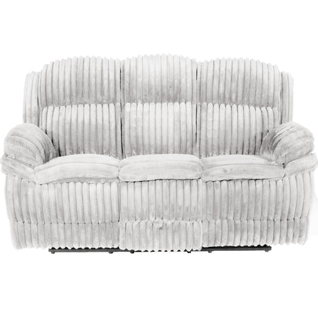 Motion Recliner Sofa With Fold-Down Table, Manual Recline, Charging Station & Cup Holders