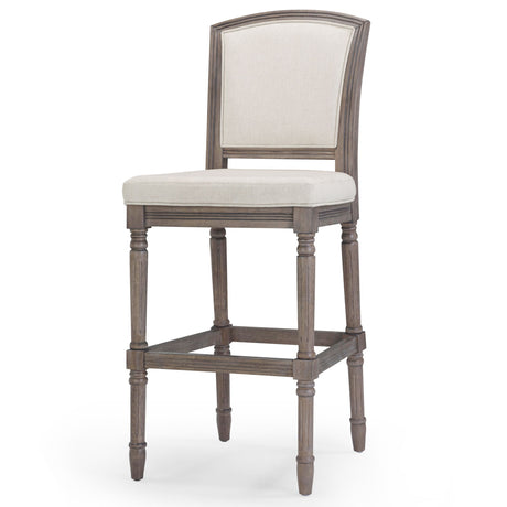 Stool With Upholstered Seat And Back