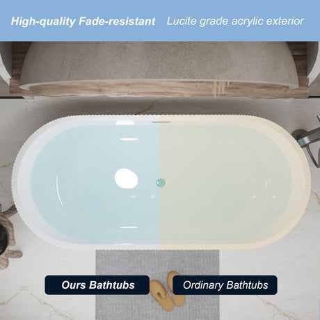 Linear Freestanding Soaker Tub