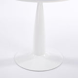Pedestal Table, Round For Kitchen - White