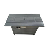 Propane Outdoor Fire Pit Table Steel Modern Patio Furniture 42x25in