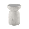 Dylana - Natural Fiber Concrete Accent Table - Gray - Accent Tables - Alpine Outlets