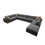 Custom Configuration Modular Sectional & Toss Pillows