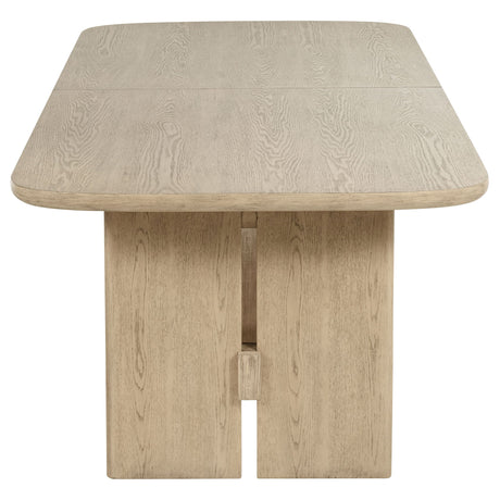 Kimpton - Rectangular Dining Table With Extension Leaf - Beige