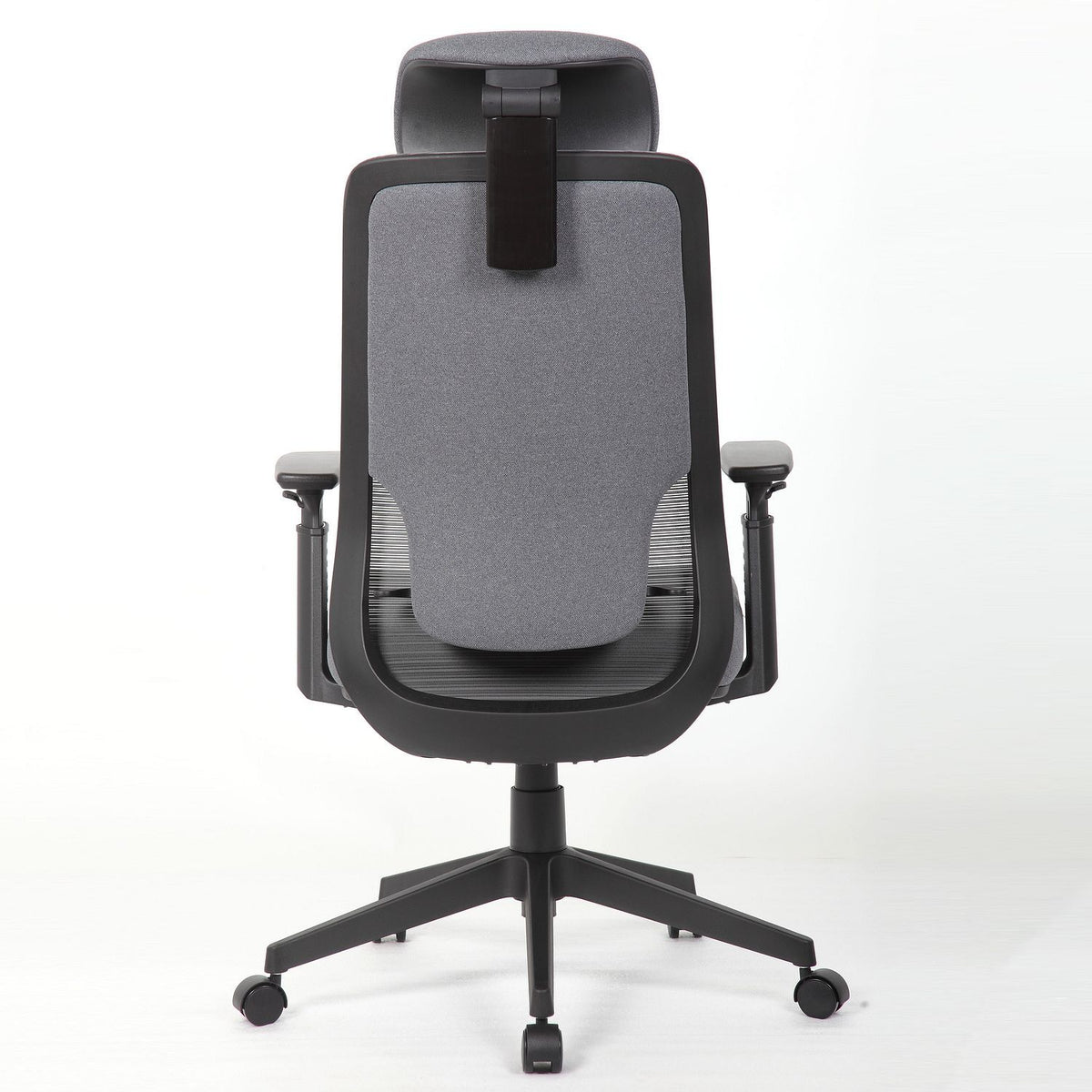 High Back Ergonomic Office Chair With Adjustable Headrest & 5D Armrest, Height Adjustable Swivel For Home Office - Antique Gray