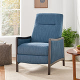 Drury - Contemporary Fabric Upholstered Pushback Recliner