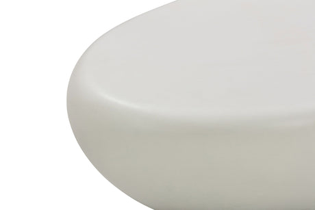 Zenstone - Indoor Outdoor 2-Piece Coffee Table Set - White Concrete Finish