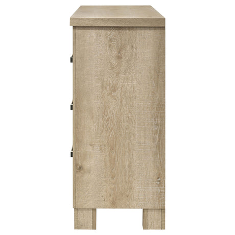 Sansome - 6 Drawer Bedroom Dresser With Pulls - Oak