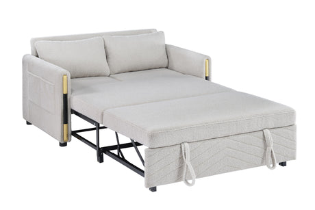 Percy - Teddy Velvet Sleeper Loveseat With Dual-Pull Sleeper Design - Sleeper Loveseats - Alpine Outlets