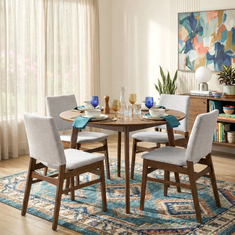 Gusto - Dining Chair (Set of 2) - Brown / Light Gray
