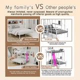 Bunk Bed With Built In Desk & Guardrail Frame