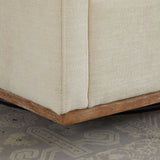 Square Upholstered Swivel Accent Chair