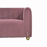 Sofa With Vertical Stripes With Accents