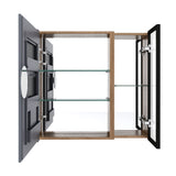 Wall Mounted Bathroom Cabinet & Adjustable Shelves - Imitative Oak
