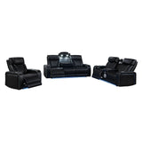 Electra - Power Reclining Set With Power Headrests, Massage And LED Lighting