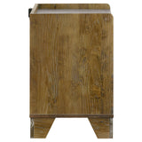 Packard - 1 Drawer Nightstand With LED Lighting And USB Charging - Oak