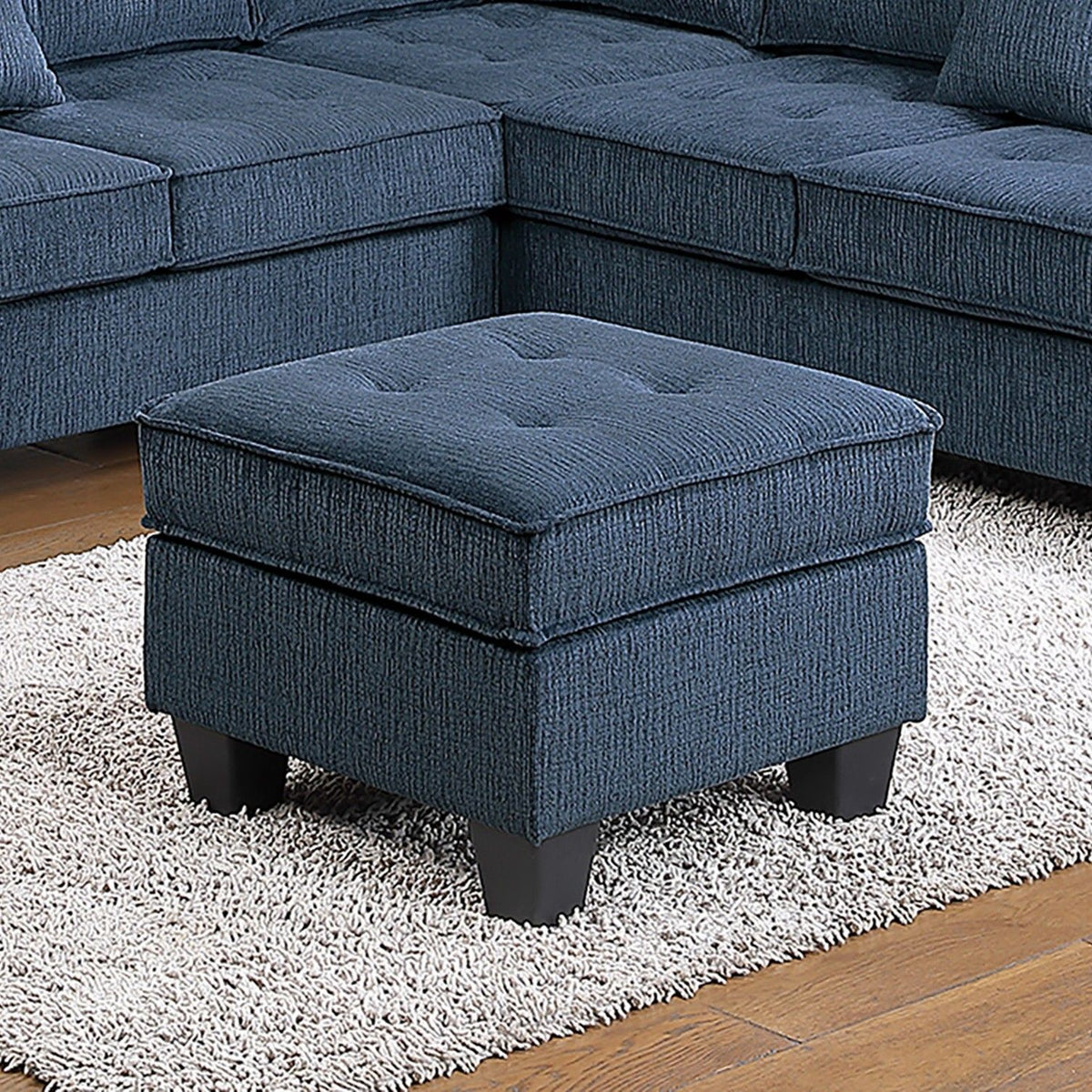 Sectional Set With Corner Wedge Ottoman USB Port