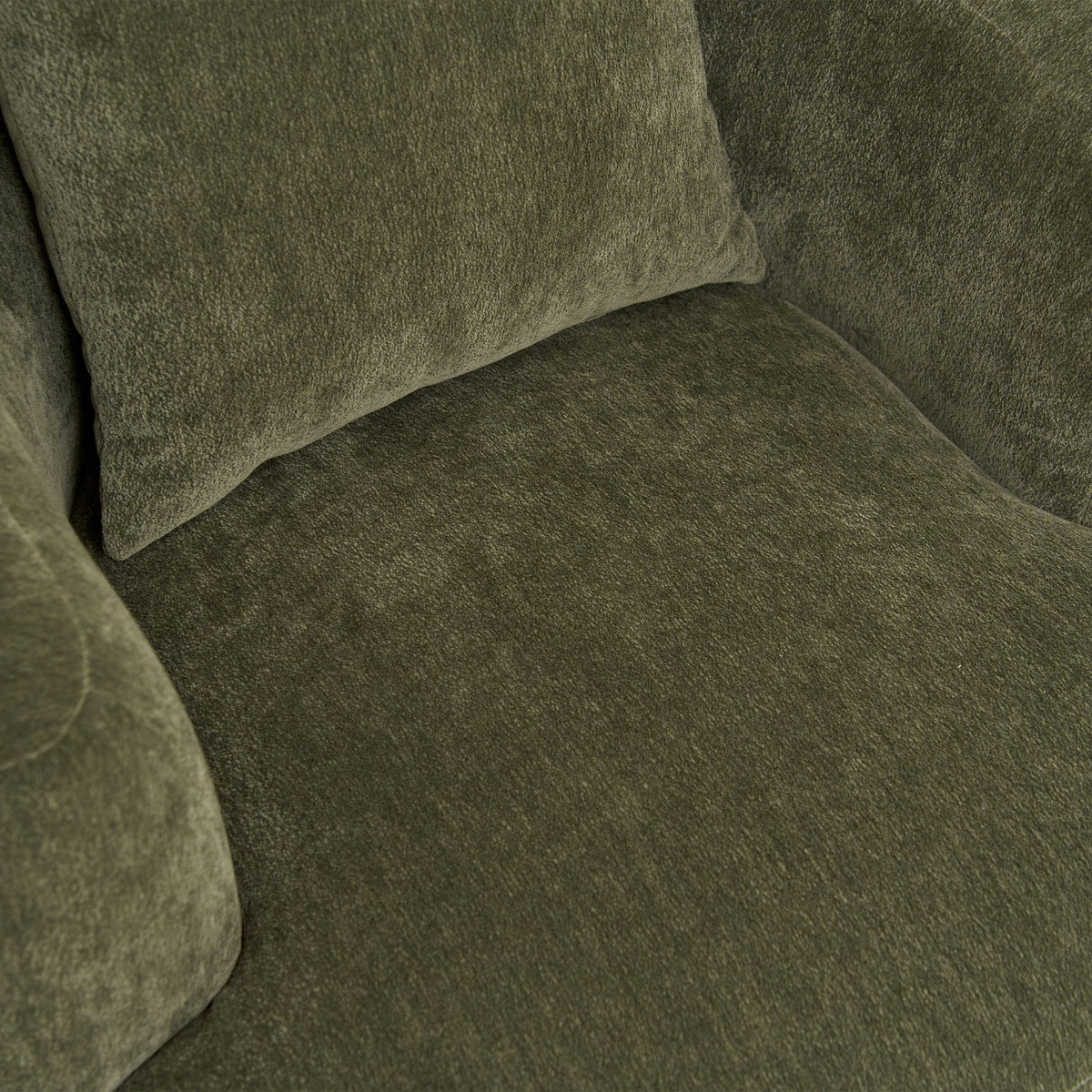 Clubchair, Bucket Chair, Decorative Sofa With Pillow, For Living Roon - Olive Green