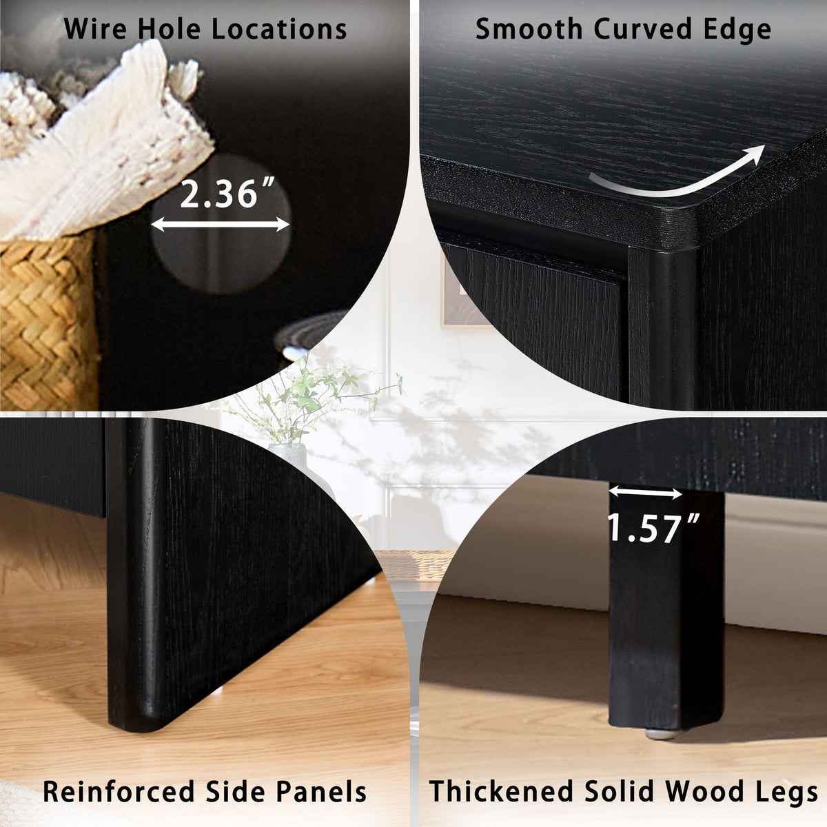 Sideboard Buffet Cabinet With Adjustable Shelves
