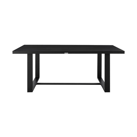 Alegria - Outdoor Patio 5-Piece Dining Table Set In Aluminum With Gray Rope And Cushions