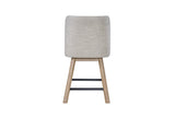 Pagosa - Counter Height Swivel Stool (Set of 2) - English Knotty Oak / Gray
