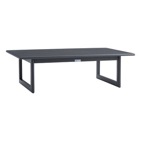 Argiope - 4 Piece Outdoor Aluminum & Fabric Outdoor Conversation Set - Dark Gray