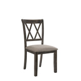 Claudia II - Weathered 7 Pieces Dining Room Set - Gray