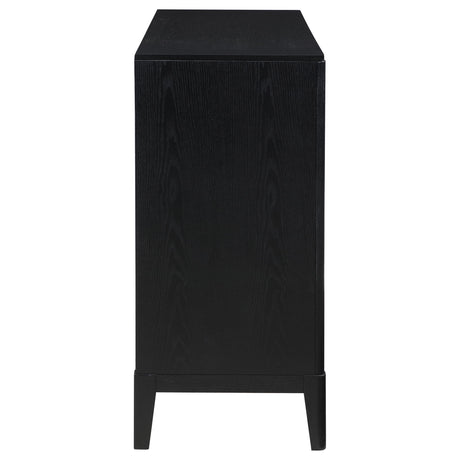 Mason - 8 Drawer Dresser With Fluted Design - Black