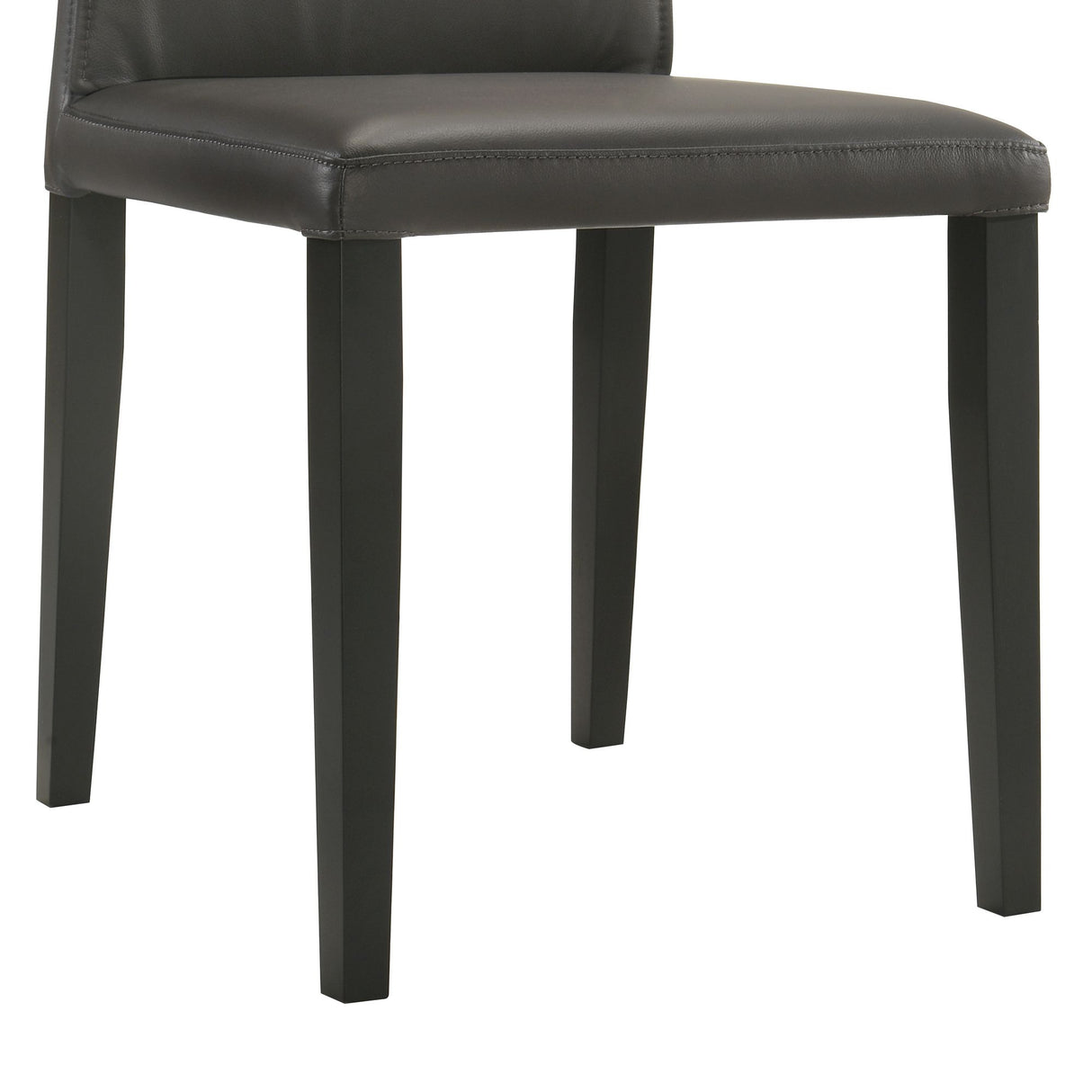 Velena - Full Back Top Grain Leather Upholstered Wood Dining Chairs (Set of 2) - Cola