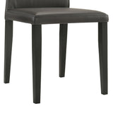 Velena - Full Back Top Grain Leather Upholstered Wood Dining Chairs (Set of 2) - Cola