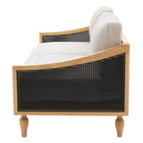 Loveseat Sofa With Armrests - Black