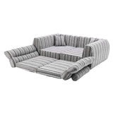 3 Seater, Couch With Throw Pillows For Living Room