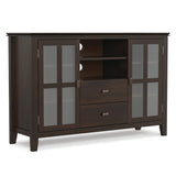 Artisan - Tall TV Media Stand - Dark Chestnut Brown