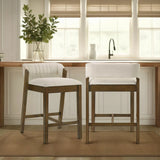 Landyn - 26" Sepia Brown Counter Height Rubberwood Barstool