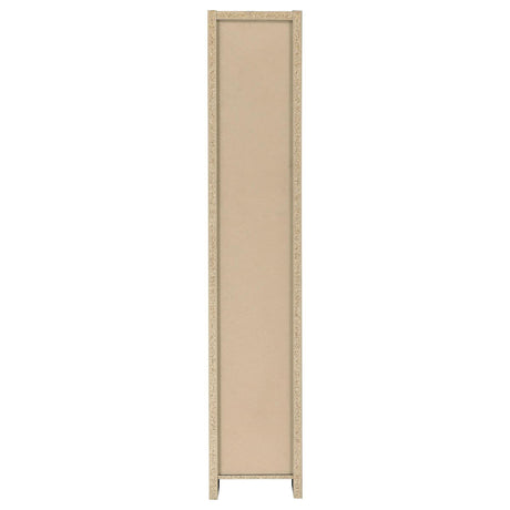 Rectangular Bookcase Tall Slim Storage With 9 Shelves - Brown