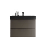 Alice - Bathroom Vanity With Sink, Large Storage Wall Mounted Floating Bathroom Vanity For Modern Bathroom, One-Piece Sink Basin Without Drain And Faucet